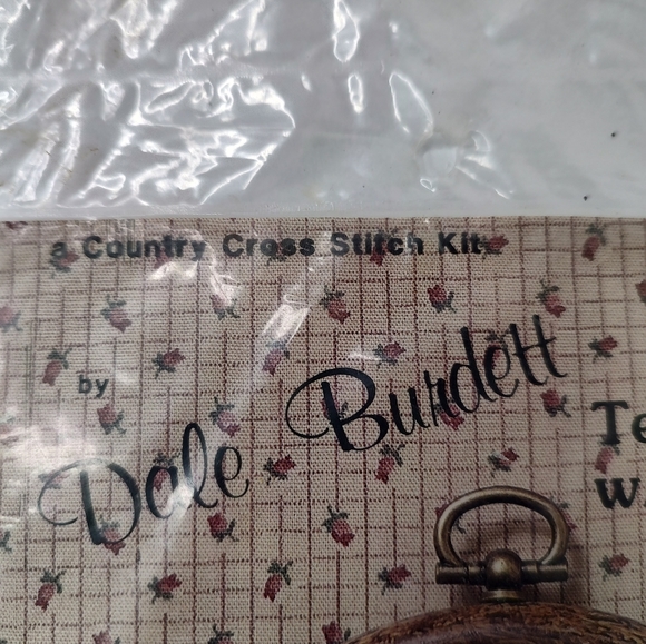 Vintage Dale Burdett Teddy Bear With Package Cross Stitch Kit.  New in package - Picture 3 of 6